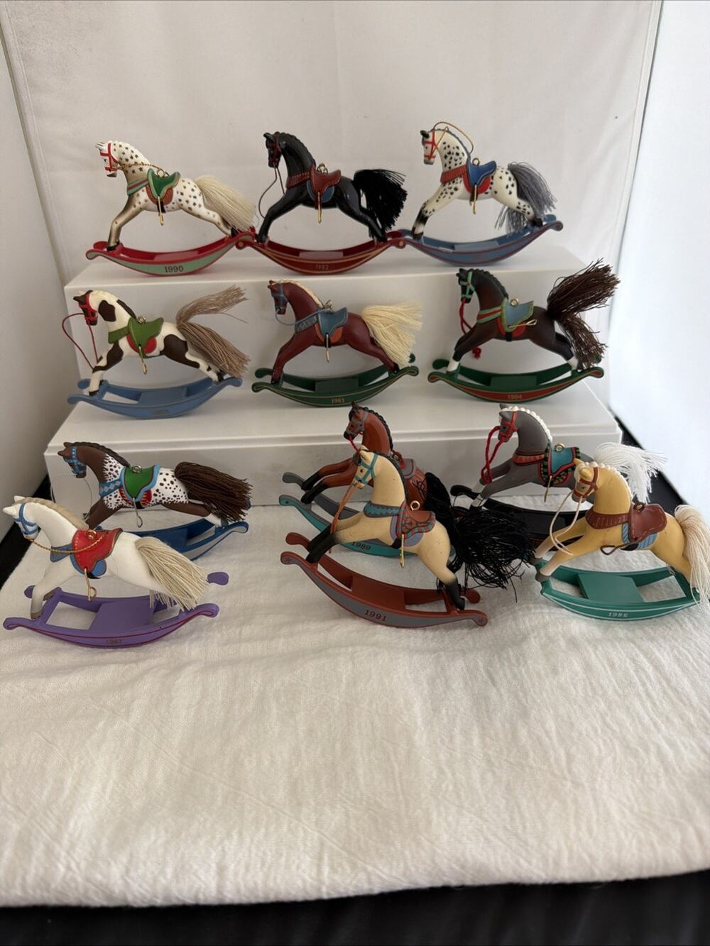 1982 Hallmark Rocking Horses Collector Series 1982-1994 ( Missing 1988)